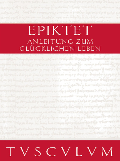 Upplýsingar um Anleitung zum glücklichen Leben / Encheiridion eftir Epiktet - Biðlisti